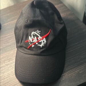Black NASA baseball hat